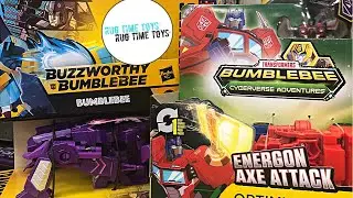 NEW TRANSFORMERS BUMBLEBEE CYBERVERSE 1 STEP TOYS! OPTIMUS PRIME, SHOCKWAVE! TOY HUNT & REVIEW!