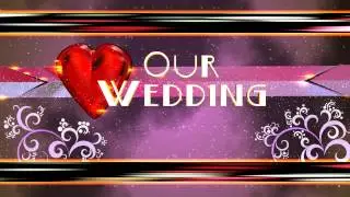 4K Wedding Template Intro Purple Sky Bars AA VFX Background Animation