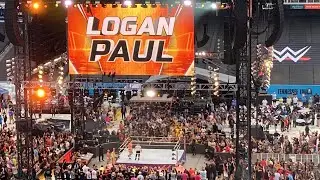 WWE Summerslam 2022 - The Miz vs Logan Paul entrance and introductions