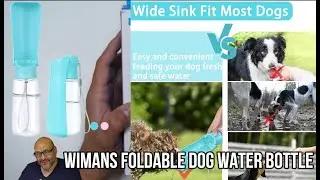 Wimans Foldable Dog Water Bottle
