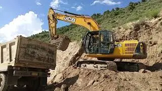 Dumper Full! JCB Loading Soil Fast and Smooth @3DX0JCB #heavyequipment #youtube #lodingsoil 