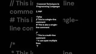 Understanding Comments in Programming: Ruby, PHP, Swift, Go, HTML | Part 2 | PureJava Shorts