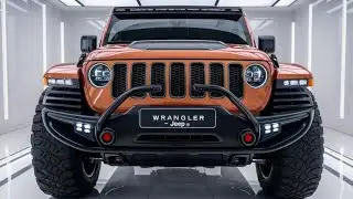 Глянцево-оранжевый Jeep Wrangler 2025: стиль и производительность