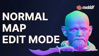 How to edit the normal map of an object with Modddif