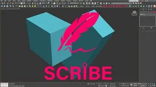 Redraw 2D splines in 3ds Max with Scribe