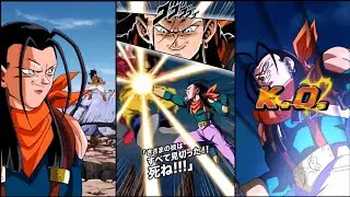 NEW LR SUPER ANDROID 17 SUPER ATTACK & ACTIVE SKILL + NEW OST | DBZ Dokkan Battle #shorts