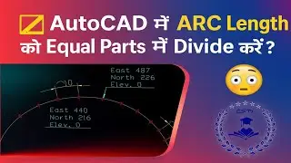 ⚡️ AutoCAD Arc Length Devide Command | Super Easy Tutorial | AutoCAD for Civil Engineering | AutoCAD
