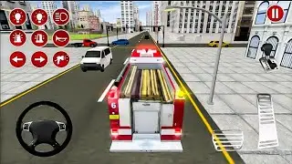 Real Fire Truck Driving Simulator 2025 - New Fire Fighting Fireman's Daily Job - Android GamePlay