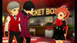 Persona Q2 - Shinji & Akihiko fight it out for FeMC's attention (Feat Joker and Mitsuru)