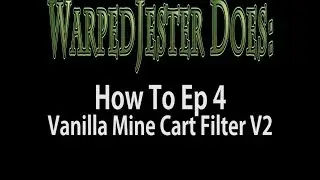 How To 004: Chest Cart filter  v2. Now with 50% less hopper!