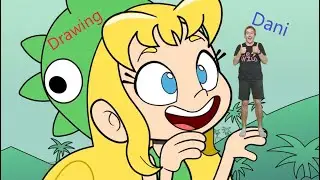 Drawing Dani. What an adorable little girl!