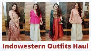 Indo Western Partywear Outfits Haul| #Ajio, #Myntra, #Rustorange, #Indya, #Sangria Tryon Haul|