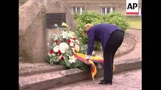 Chancellor Merkel visits former Stasi prison on 20th anniv of fall of wall
