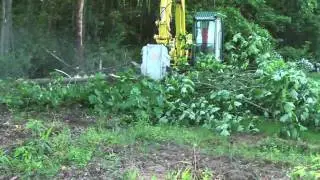 DENIS CIMAF DAH 080C mulcher on Yanmar SV100 excavator