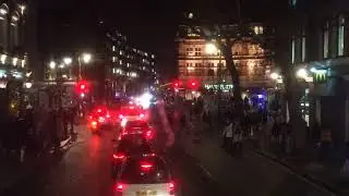TFL Route 38 Time Lapse through Theatre District to Picadilly Circus