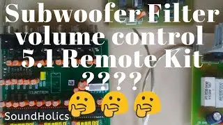 Subwoofer filter,Volume control and 5.1 Remote kit  connection details | malayalam |SoundHolics