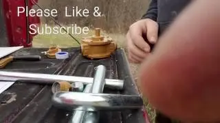 Putting together my fuel hand pump for a 55 gallon drum