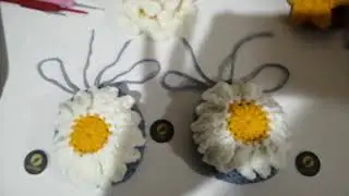 Stylish Daisy Flower DesignHeadset Headphone Protective Cover Handmade Crochet for Apple Airpods Max