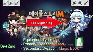 [MapleStory M] REMASTERED - Ice/Lightning 1st~5th Job Skills Showcase