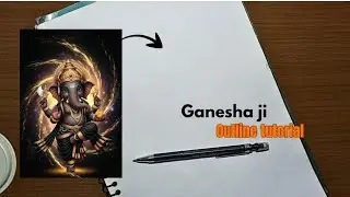 How I draw ganesha ji drawing easily