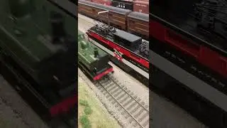 GWR Pannier Tank #7755 Heads East And Passes EP-5 Electric #376