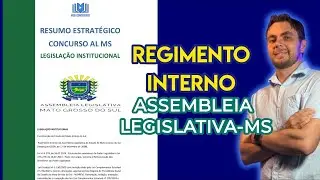 CONCURSO AL MS|LEGISLAÇÃO INSTITUCIONAL