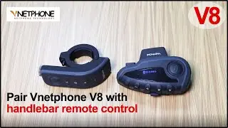 VNETPHONE V8 | Pair V8 with handlebar remote control