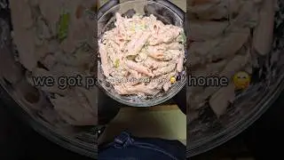 This pasta salad is a pretty big dill. #cooking #food #asmr #easy #recipe