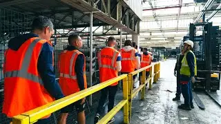 Le FCSM en visite à l'usine Stellantis de Sochaux