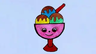 How to Draw Ice Cream || Easy Kids Drawing Ideas