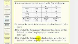 Fair Division:  The Sealed Bid Method