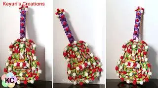 280. Chocolate Gift for Boys | DIY Chocolate Bouquet Tutorial | Birthday gift | Chocolate Guitar