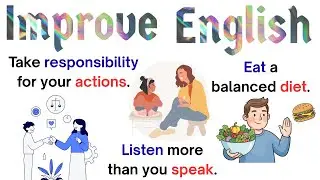 Ipmrove English | Learn Daily Routine Actions English | Speak Fluently