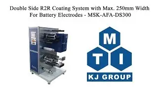 Double Side R2R Coating System with Max. 250 mm Width For Battery Electrodes - MSK-AFA-DS300