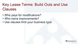 Know Your Commercial Lease