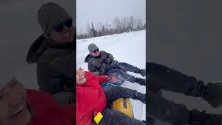 WE ALMOST BOUNCED! #shorts #youtubeshorts #Canada #winter