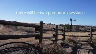 1-Hour Study with me / lofi / Windy Morning in Colorado/ Pomodoro 25-5