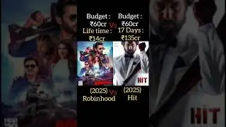 Hit Vs Robinhood Box office collection #boxofficecollection #nani #hit #nithin #tending #shorts