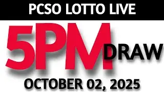 Lotto Result Today 5pm Draw October 02, 2025 Swertres Ez2  PCSO LIVE