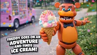 Freddy goes on a adventure and finds ice cream ￼
