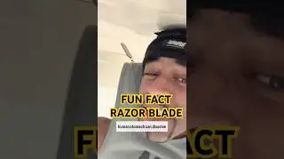Did you know the human stomach can dissolve a razor blade?🤔 #didyouknow #headspin #learning #bboy