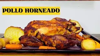 POLLO HORNEADO CASER0 RECETA FACIL DE HACER