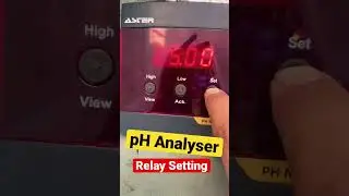 pH Analyser Relay Setting #youtubeshorts #shorts #instrumentation #electrical