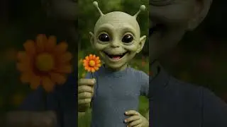 Look at this little thing! 🌸 #alienvibes #aliens #funny #scifi