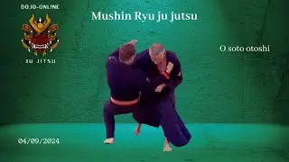 Mushin ryu ju jitsu, défenses sur Muna dori et Mae geri avec O soto otoshi soto otoshi.