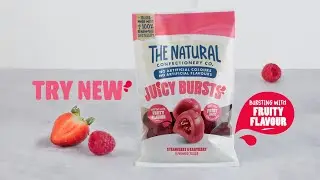 The Natural Confectionery Company - Juicy Burst - Strawberry & Raspberry