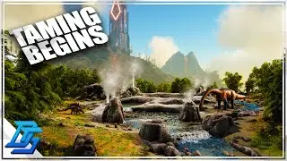 ANOTHER FRIEND JOINS, TAMING BEGINS! - Ark Survival Evolved Gameplay (2022) - Part 2