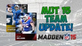 MUT 15 - Lineup Update! | Madden 15 Ultimate Team - 82 Overall Team & Line Up Update
