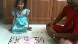 Alisha Papa Playing Disney Princess Monopoly Game