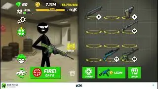 FULLY UPGRADED GUN in Stick Merge